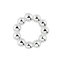 vDam Hanger Rond Bolletjes Zilver Gerhodineerd 1333344