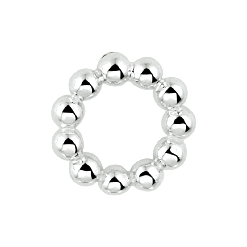 vDam Hanger Rond Bolletjes Zilver Gerhodineerd 1333344