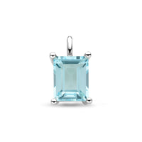 vDam Hanger Sky Blue Topaas 14,5 Mm Zilver Gerhodineerd 1340976