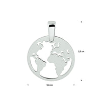 vDam Hanger Wereldbol Zilver Gerhodineerd 1329627