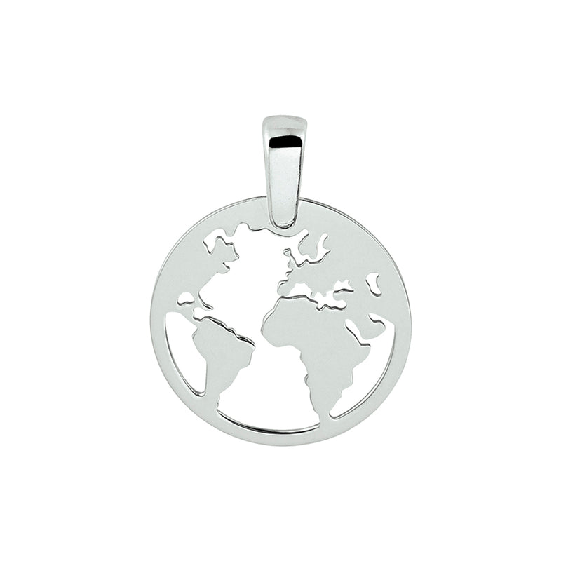 vDam Hanger Wereldbol Zilver Gerhodineerd 1329627