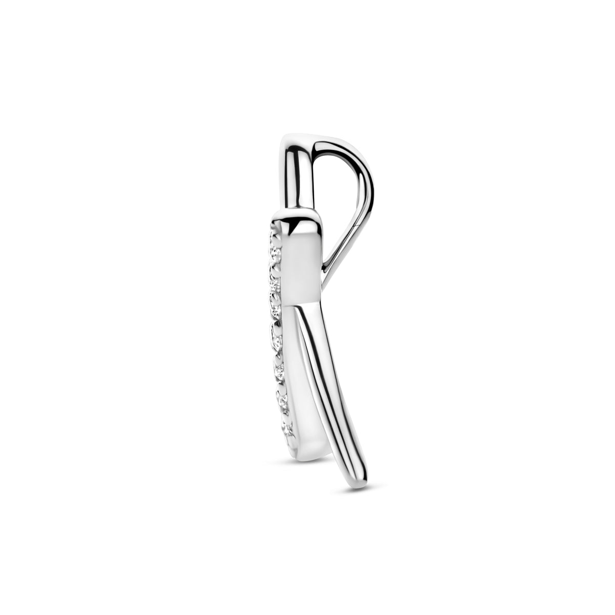 vDam Hanger Zirkonia 15 Mm Zilver Gerhodineerd 1341920