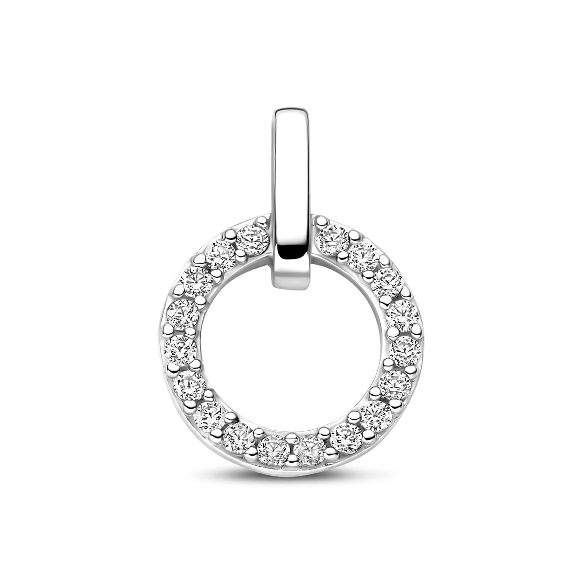 vDam Hanger Zirkonia 17mm Zilver Gerhodineerd 1341700