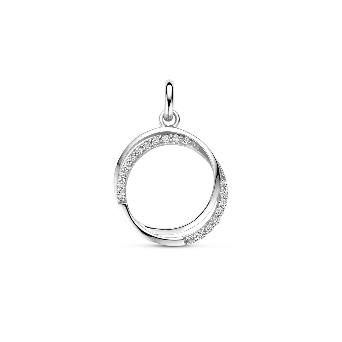 vDam Hanger Zirkonia 18 Mm Zilver Gerhodineerd 1341230