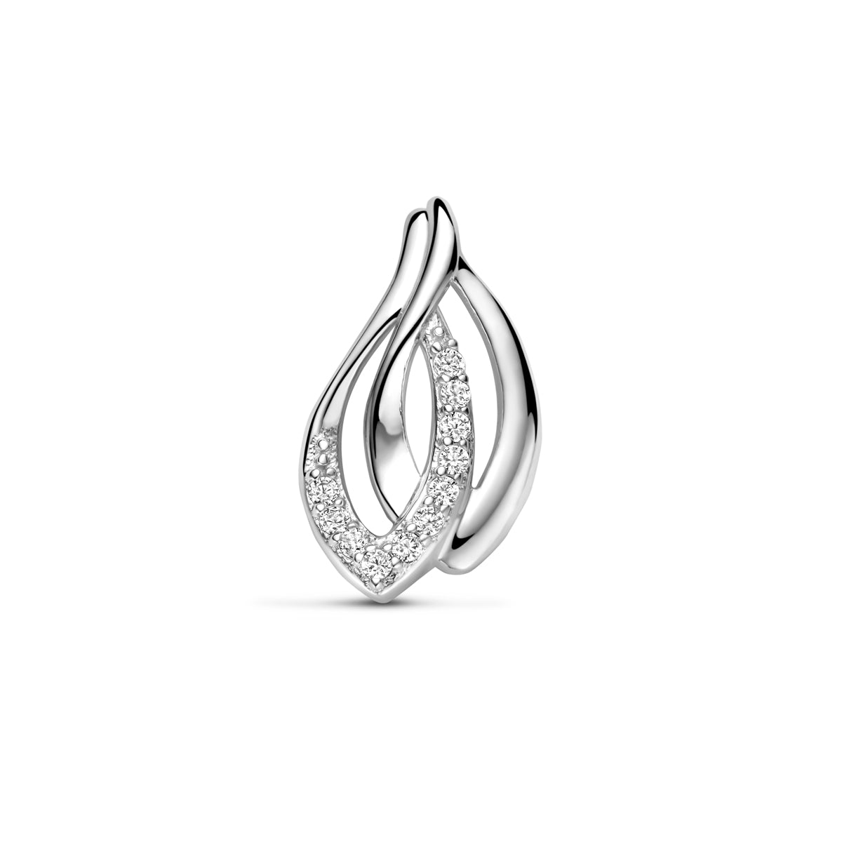 vDam Hanger Zirkonia 18 Mm Zilver Gerhodineerd 1341326