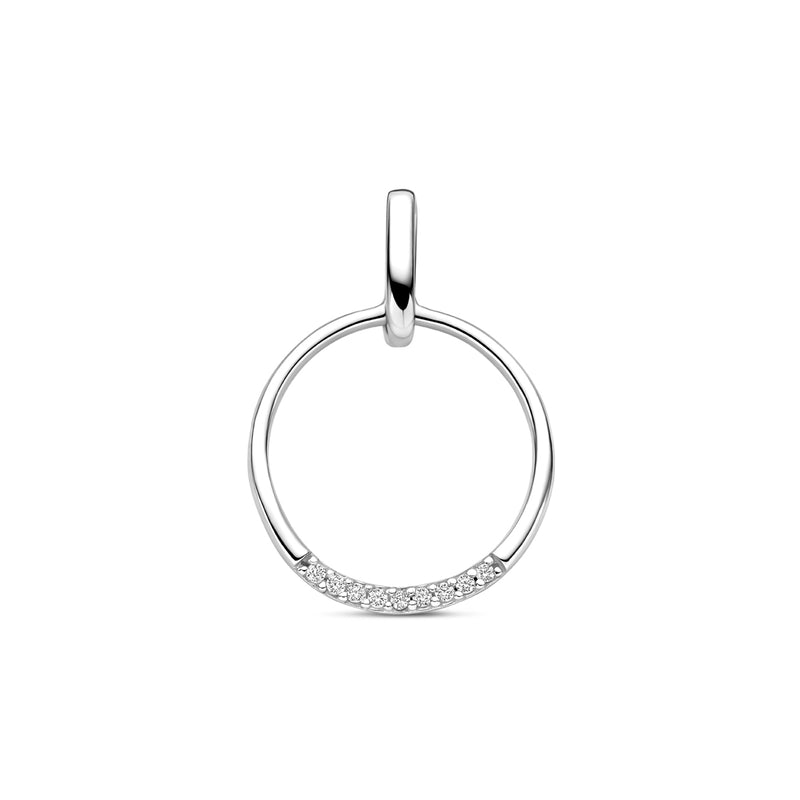 vDam Hanger Zirkonia 22 Mm Zilver Gerhodineerd 1341702