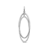 vDam Hanger Zirkonia 50 Mm Zilver Gerhodineerd 1341671