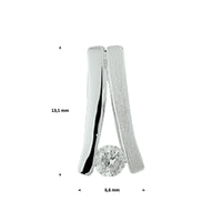 vDam Hanger Zirkonia Poli/mat Zilver Gerhodineerd 1326945