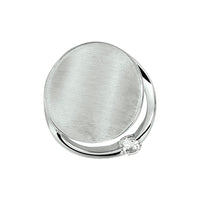 vDam Hanger Zirkonia Poli/mat Zilver Gerhodineerd 1329889