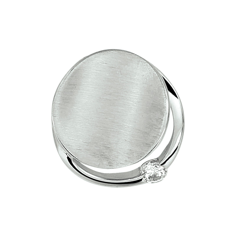 vDam Hanger Zirkonia Poli/mat Zilver Gerhodineerd 1329889