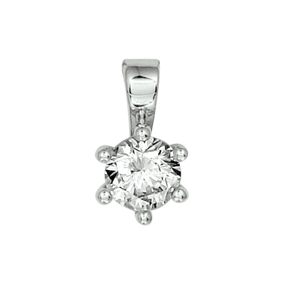 vDam Hanger Zirkonia Zilver Gerhodineerd 1329481