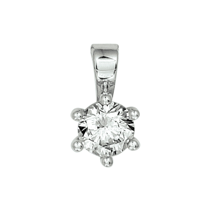 vDam Hanger Zirkonia Zilver Gerhodineerd 1329481