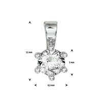 vDam Hanger Zirkonia Zilver Gerhodineerd 1329481