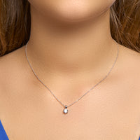 vDam Hanger Zirkonia Zilver Gerhodineerd 1329481