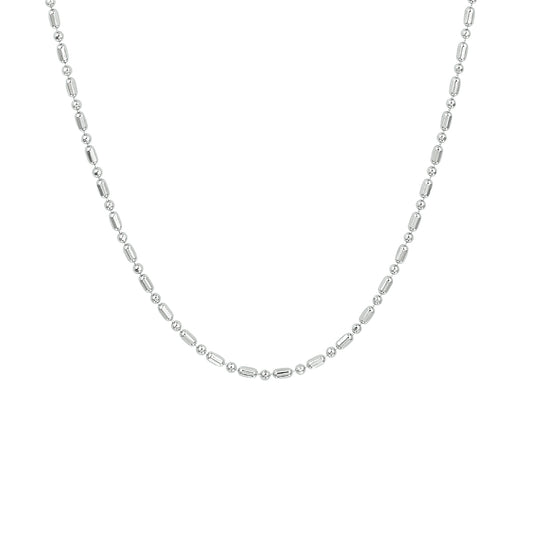 vDam Ketting 1,5 Mm 40 + 4 Cm Zilver Gerhodineerd 1333304