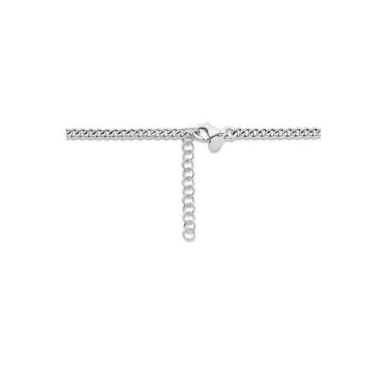 vDam Ketting 10,5 Mm 42cm + 3 Cm Zilver Gerhodineerd 1334898  42cm