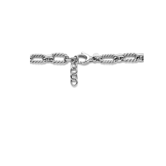 vDam Ketting 10,8 Mm 43cm + 3 Cm Zilver Gerhodineerd 1338135  43cm