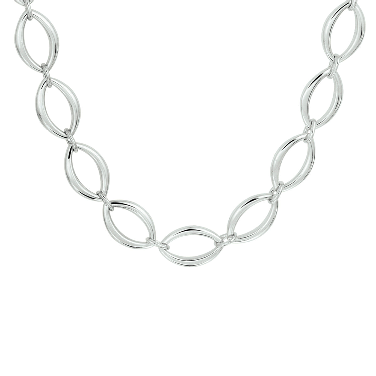 vDam Ketting 10 Mm 45 Cm Zilver Gerhodineerd 1332641