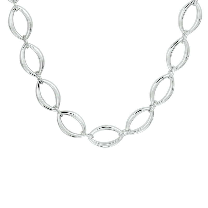 vDam Ketting 10 Mm 45 Cm Zilver Gerhodineerd 1332641