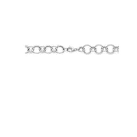 vDam Ketting 17 Mm 46cm Cm Zilver Gerhodineerd 1340013  46cm