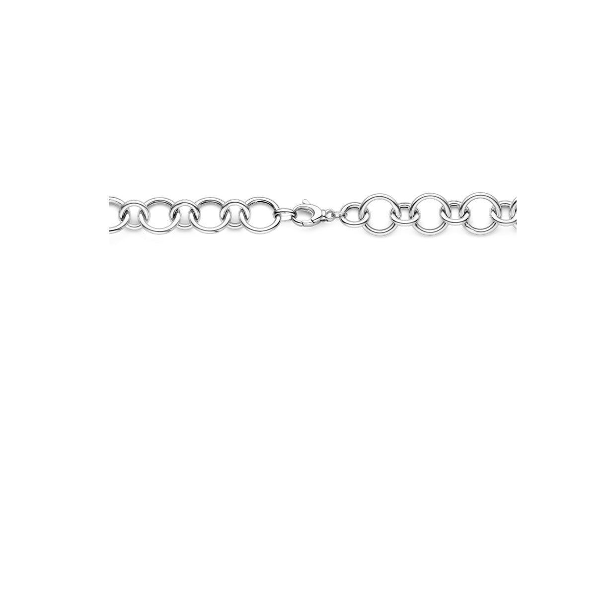 vDam Ketting 17 Mm 46cm Cm Zilver Gerhodineerd 1340013  46cm