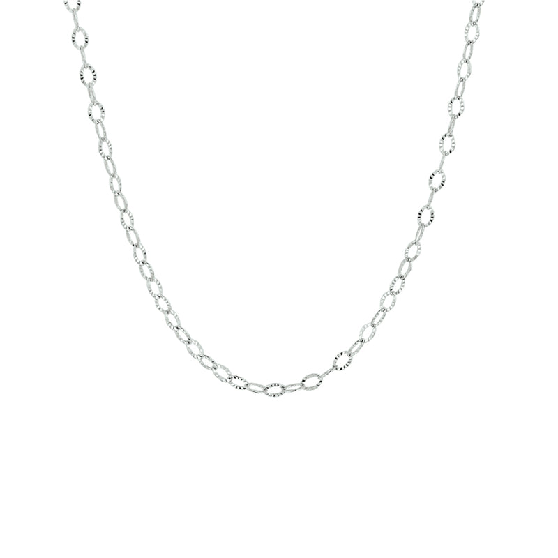 vDam Ketting 2,3 Mm 40 + 4 Cm Zilver Gerhodineerd 1329743