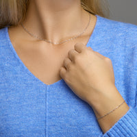 vDam Ketting 2,3 Mm 40cm + 4 Cm Zilver Gerhodineerd 1329743  40cm