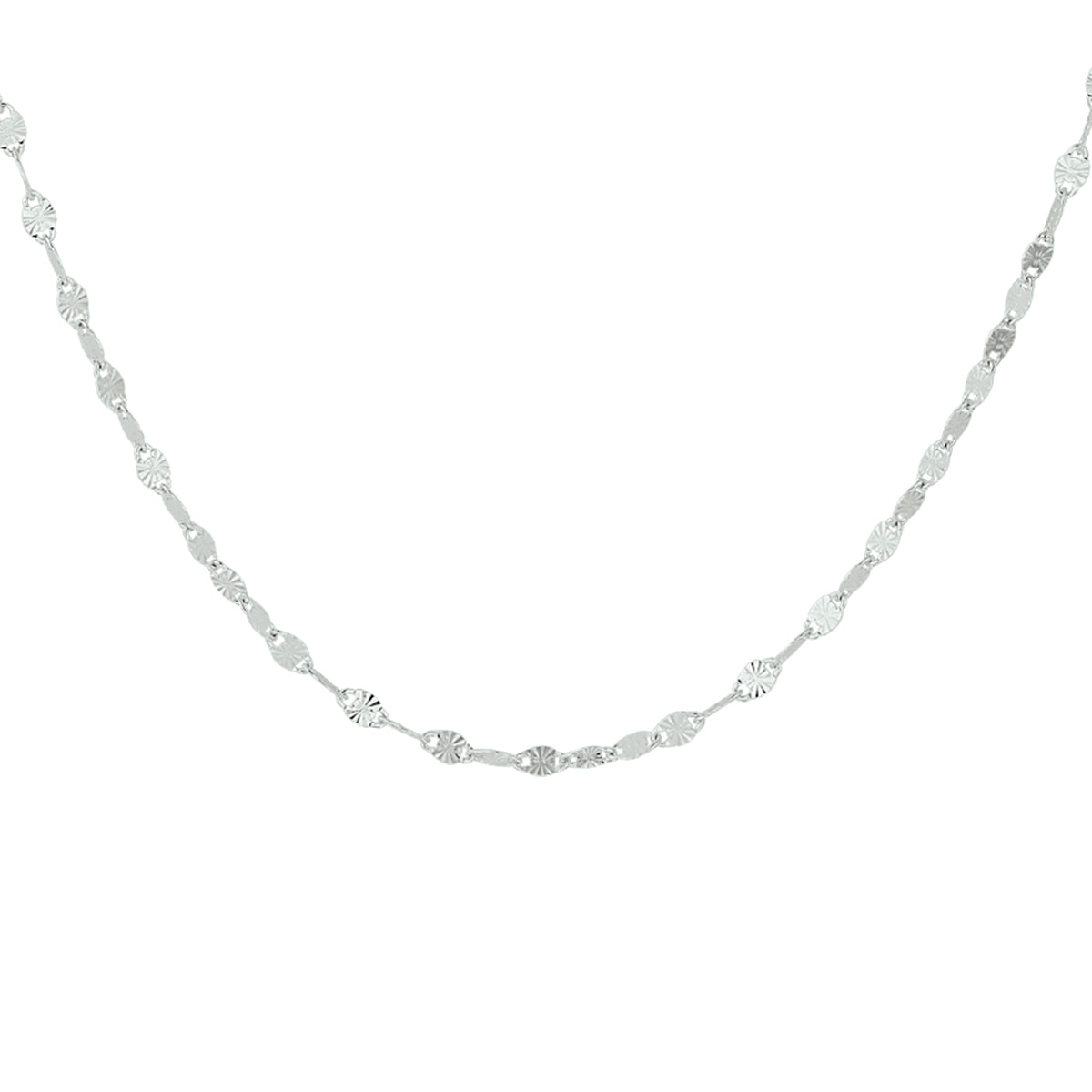 vDam Ketting 2,5 Mm 40 + 4 Cm Zilver Gerhodineerd 1330910