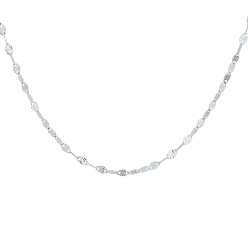 vDam Ketting 2,5 Mm 40 + 4 Cm Zilver Gerhodineerd 1330910