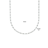 vDam Ketting 2,5 Mm Zilver Gerhodineerd 1333835  50cm