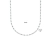 vDam Ketting 2,5 Mm Zilver Gerhodineerd 1333836  60cm