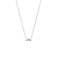 vDam Ketting 2 Hartjes 41 + 4 Cm Zilver Gerhodineerd 1341140