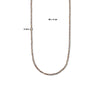 vDam Ketting 3,0 Mm 40cm + 4 Cm Zilver Gerhodineerd 1335571  40cm