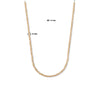 vDam Ketting 3,0 Mm 40cm + 4 Cm Zilver Gerhodineerd 1335685  40cm