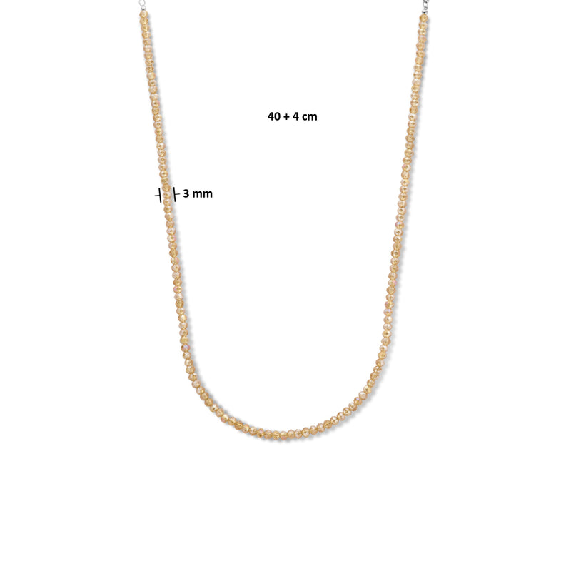 vDam Ketting 3,0 Mm 40cm + 4 Cm Zilver Gerhodineerd 1335685  40cm