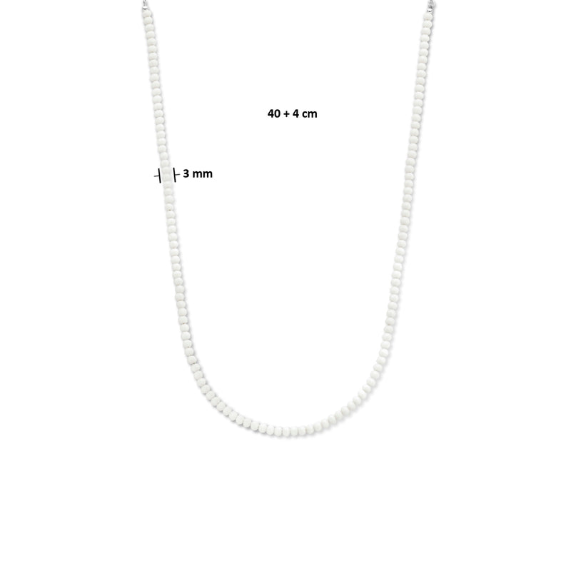vDam Ketting 3,0 Mm 40cm + 4 Cm Zilver Gerhodineerd 1335686  40cm
