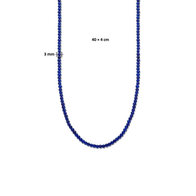 vDam Ketting 3,0 Mm 40cm + 4 Cm Zilver Gerhodineerd 1335743  40cm