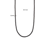 vDam Ketting 3,0 Mm 40cm + 4 Cm Zilver Gerhodineerd 1335744  40cm