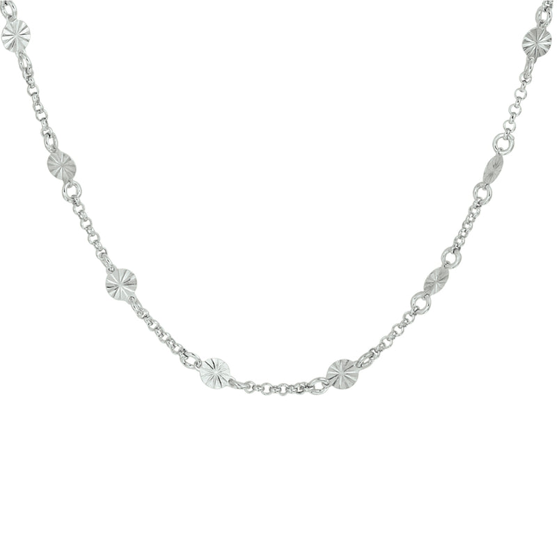 vDam Ketting 4,2 Mm 40 + 3 Cm Zilver Gerhodineerd 1332607