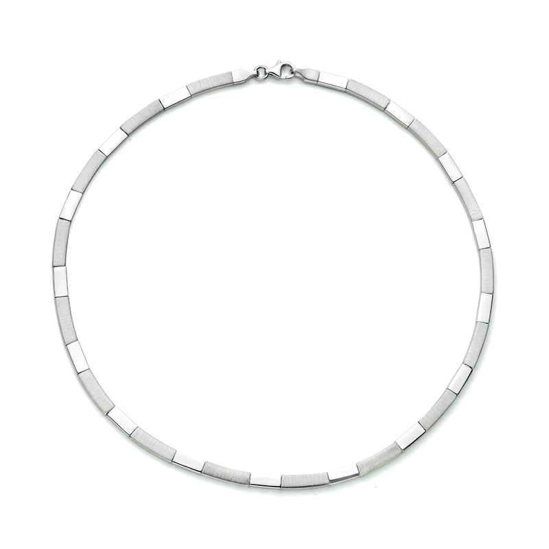 vDam Ketting 4,3 Mm 43cm Cm Poli/mat Zilver Gerhodineerd 1333838  43cm