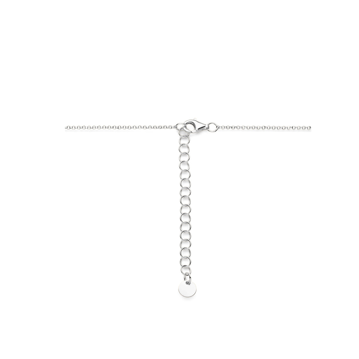 vDam Ketting 40cm + 5 Cm Zilver Gerhodineerd 1339112  40cm