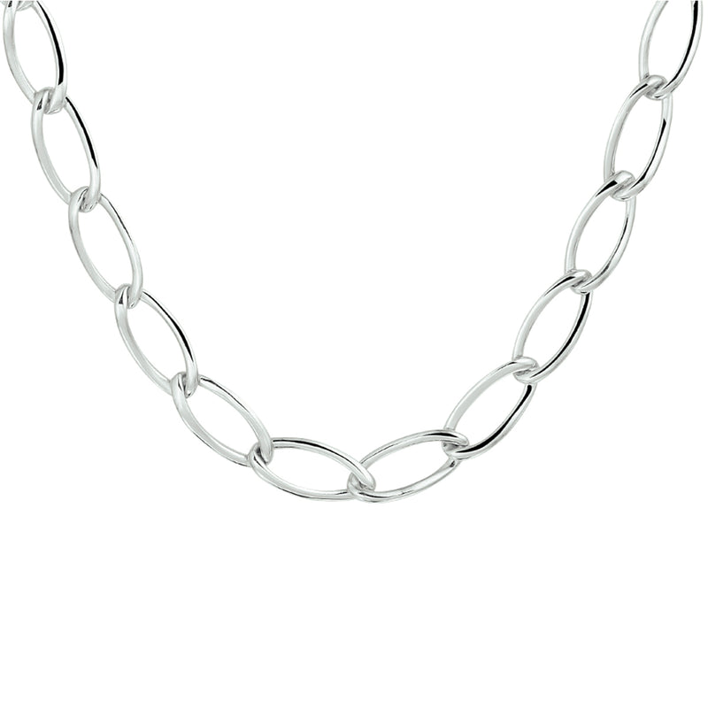 vDam Ketting 7,2 Mm 45 Cm Zilver Gerhodineerd 1332616