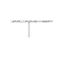 vDam Ketting 7,5 Mm 43cm + 5 Cm Zilver Gerhodineerd 1338630  43cm