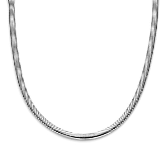 vDam Ketting 8,0 Mm 45 Cm Met Groot Springslot Zilver Gerhodineerd 1338608