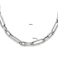 vDam Ketting 9,2 Mm  46cm Cm Zilver Gerhodineerd 1336235  46cm