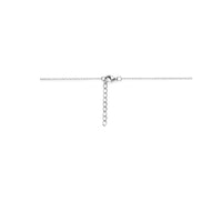 vDam Ketting Amethist 42cm + 3 Cm Zilver Gerhodineerd 1338538  42cm
