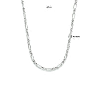 vDam Ketting Anker 3,0 Mm Zilver Gerhodineerd 1333711  42cm