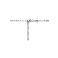 vDam Ketting Anker 7 Mm 40cm + 4 Cm Zilver Gerhodineerd 1335675  40cm