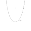 vDam Ketting Anker En Staafjes 1,1 Mm Zilver Gerhodineerd 1332705  80cm