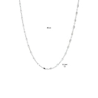 vDam Ketting Anker En Staafjes 1,1 Mm Zilver Gerhodineerd 1332705  80cm
